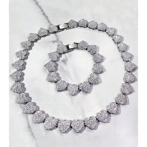 Iced Heart Necklace